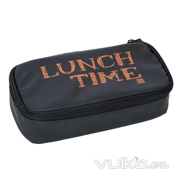 Porta comidas. Estuche porta bocatas lunch time negro en La Llimona home