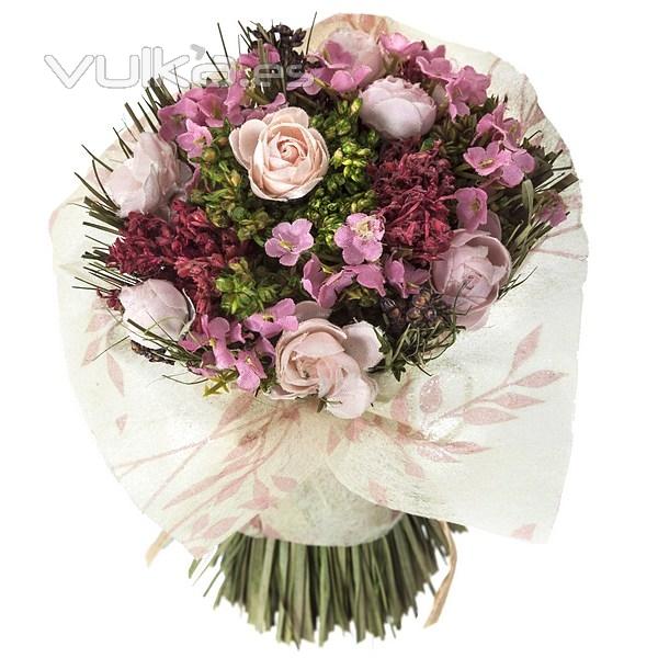 Arreglo floral bouquet natural flores artificiales 2 - La Llimona home