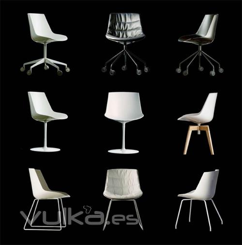 Sillas Flow Chair de MDF Italia