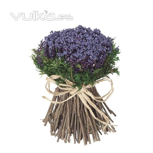 Arreglo floral bouquet natural violeta 17 - La Llimona home