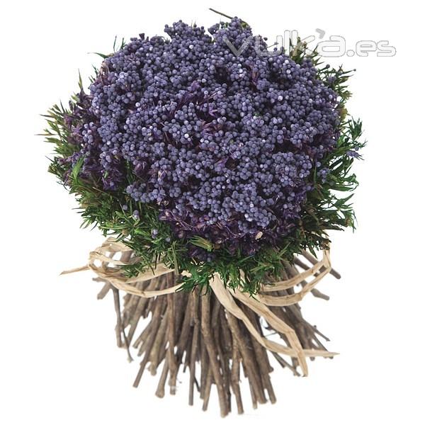 Arreglo floral bouquet natural violeta 17 1 - La Llimona home