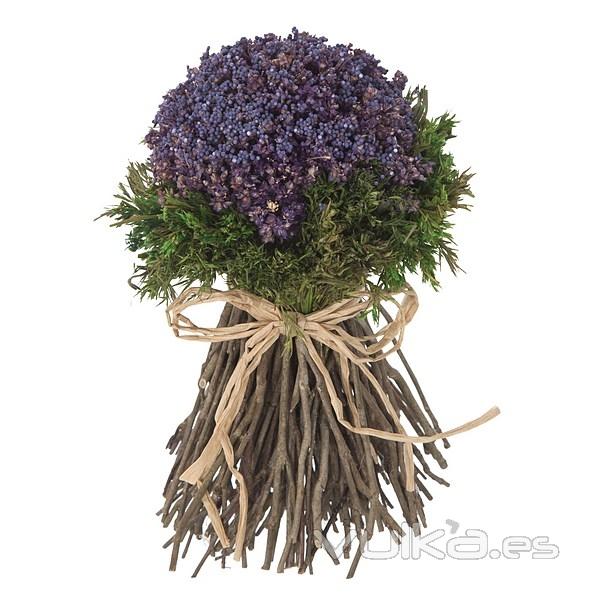 Arreglo floral bouquet natural violeta 25 - La Llimona home