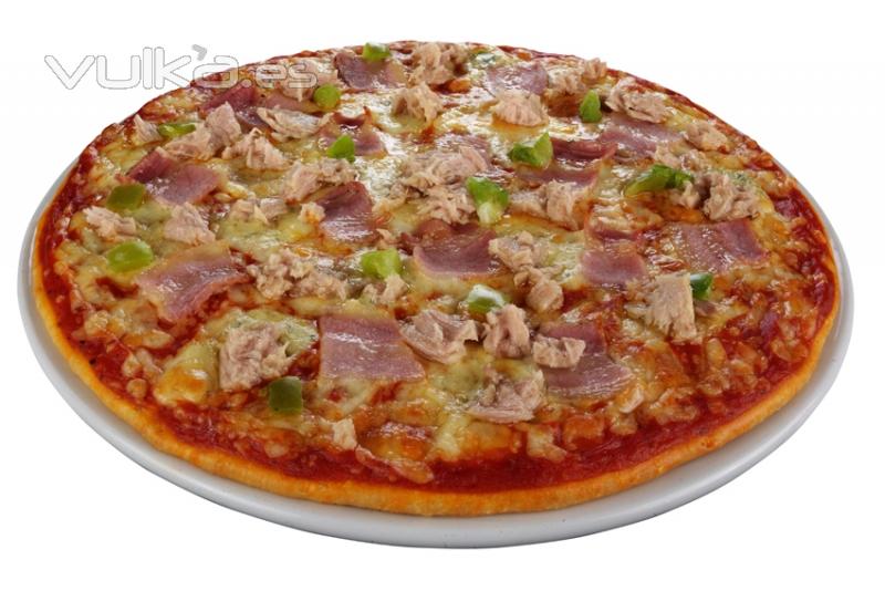 Pizza atun-bacon