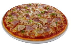 Pizza atun-bacon