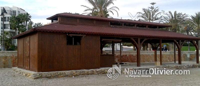 Construccin de chiringuito de 150 m2 en Almera. navarrolivier.com