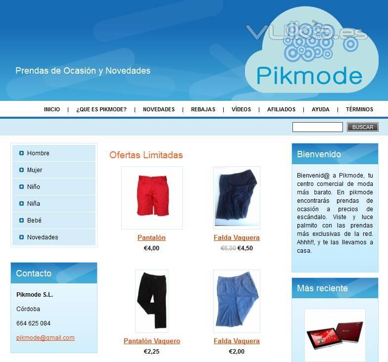 Pikmode S.L. Portal de ventas