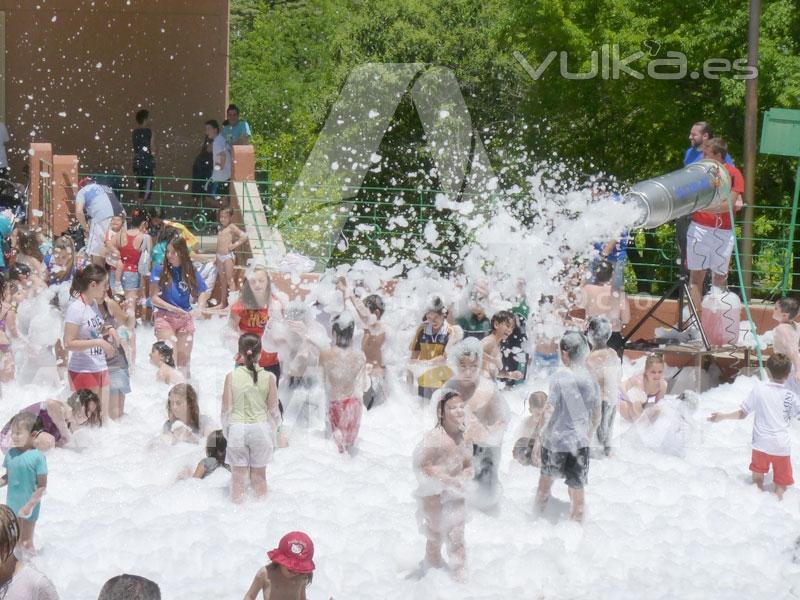 Fiestas de la espuma.Fiestas escolares.