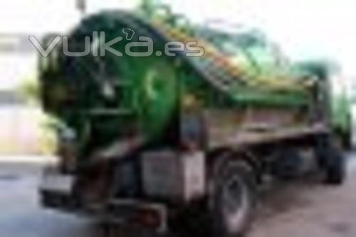 camion extraccion fosas septicas - limpieza alcantarillados
