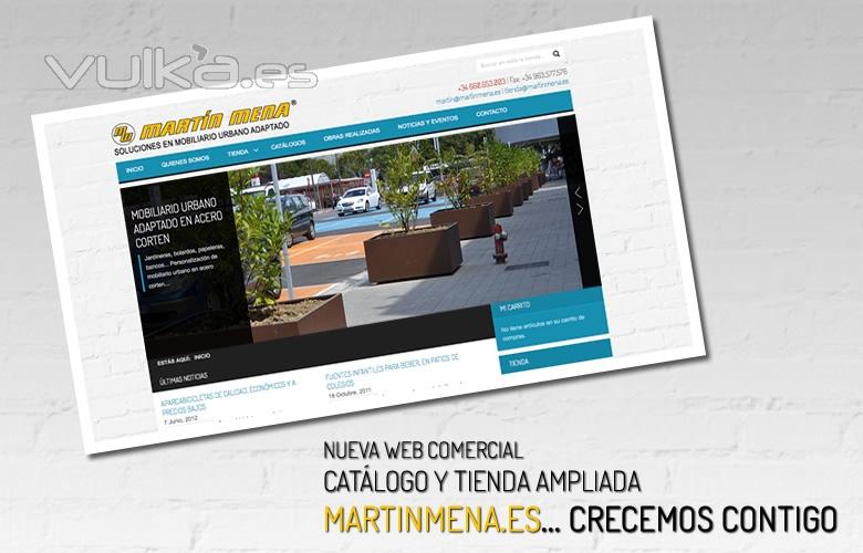 NUEVA WEB www.martinmena.es en cuanto a mobiliario urbano se refiere