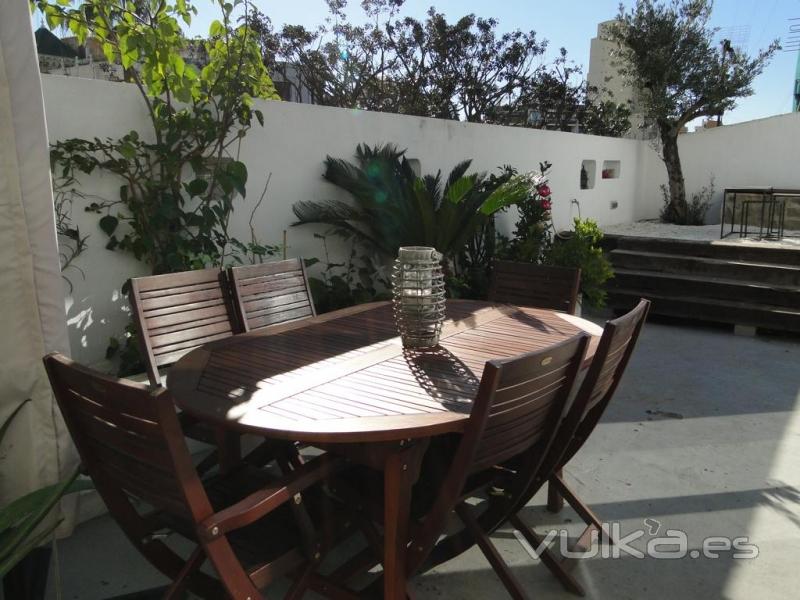 Terraza en ático del centro de Valencia