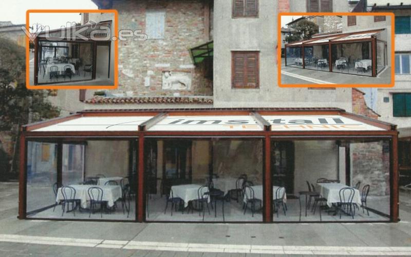 Terraza totalmente cerrada. Altsima resistencia al viento.