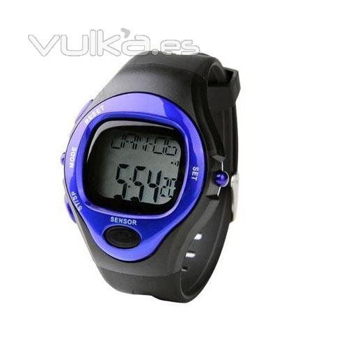 Reloj pulsómetro azul