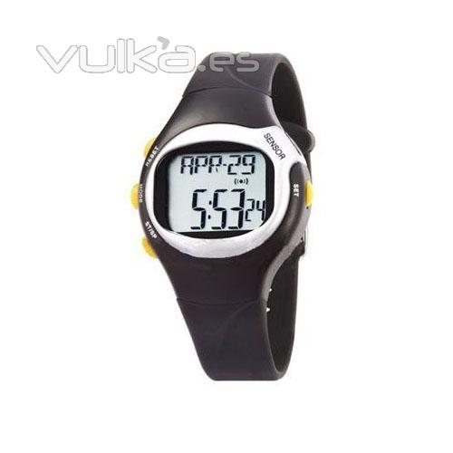 Reloj pulsmetro botones amarillos