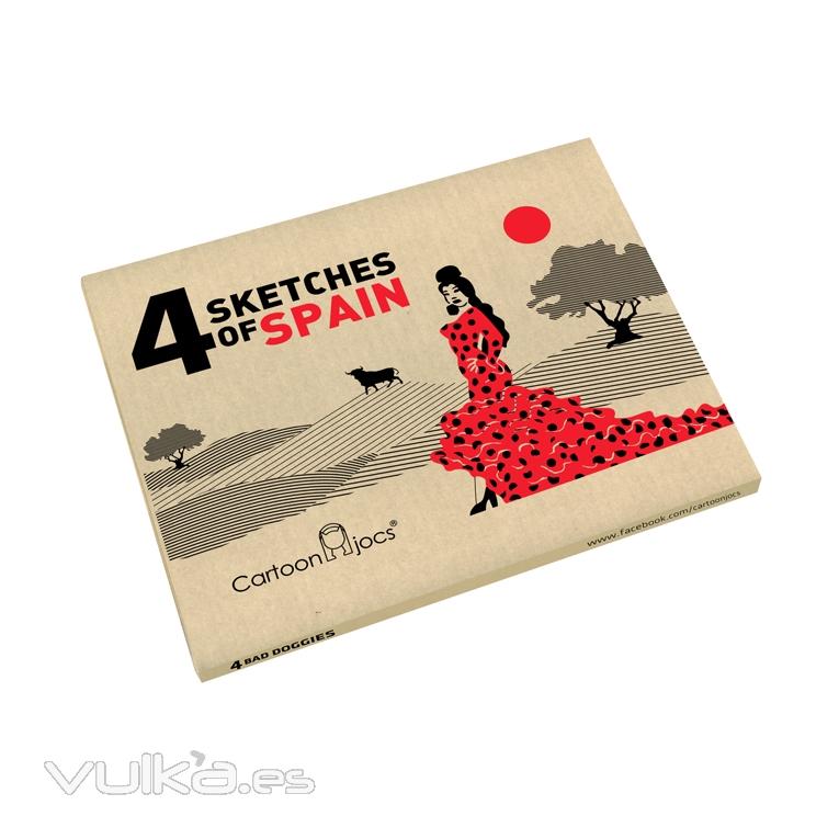 caja pack 4 unidades front ref. 1005 sketches of spain