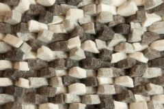 Alfombra de fieltro de lana 100% modelo  rocks 800