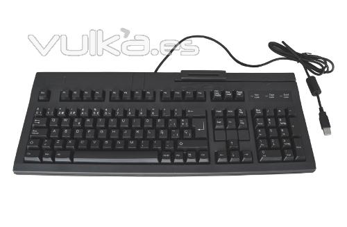 Teclado AK-882-U123 con lector de banda magntica y chip