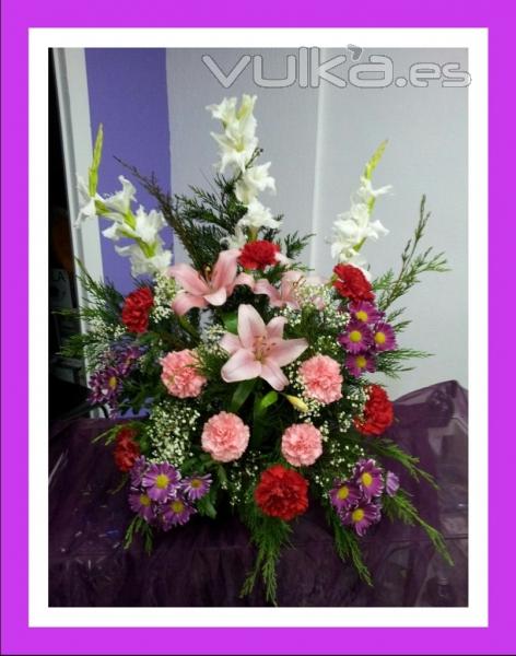 Centro de flores para funeral