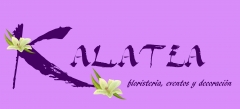 Logotipo de kalatea, floristeria, eventos y decoracion