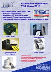 somos distribuidores de impresoras TSC en Espaa