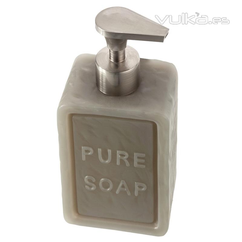 Dosificadores de bao. Dosificador bao soap rectangular gris 2 - La Llimona home