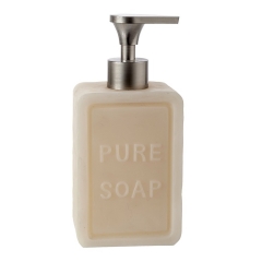 Dosificadores de bano dosificador bano soap rectangular beig - la llimona home