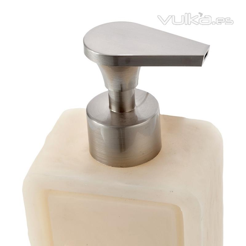 Dosificadores de bao. Dosificador bao soap rectangular beig 1 - La Llimona