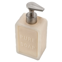 Dosificadores de bano dosificador bano soap rectangular beig 2 - la llimona