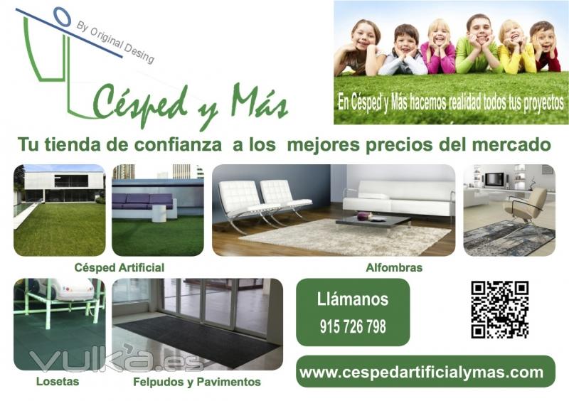 Csped Artificial, Alfombras, Alfombras a Medida, Felpudos, Pavimentos, Losetas al MEJOR PRECIO 