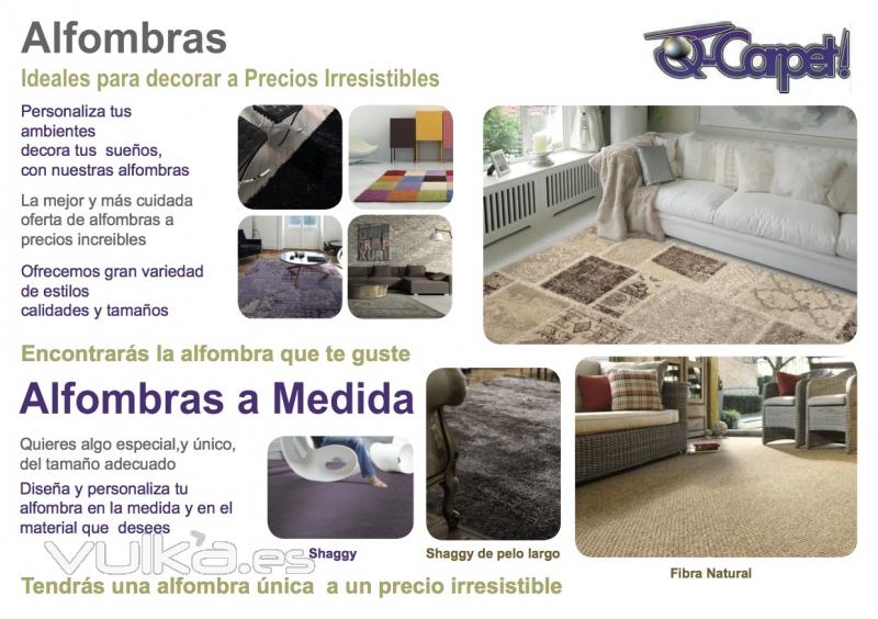 Personaliza tus ambientes, crea calidez, decora tus suelos. La mejor y ms cuidada oferta de alfombr