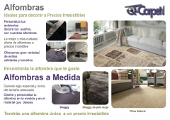 Personaliza tus ambientes, crea calidez, decora tus suelos. La mejor y más cuidada oferta de alfombr