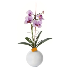 Arreglo floral orquideas artificiales lilas con maceta - la llimona home