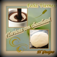 Tradicion en las gabias, torticas con chocolate