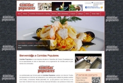 Diseno de la nueva pagina web de comidas populares catering y comidas en guadalajara y madrid