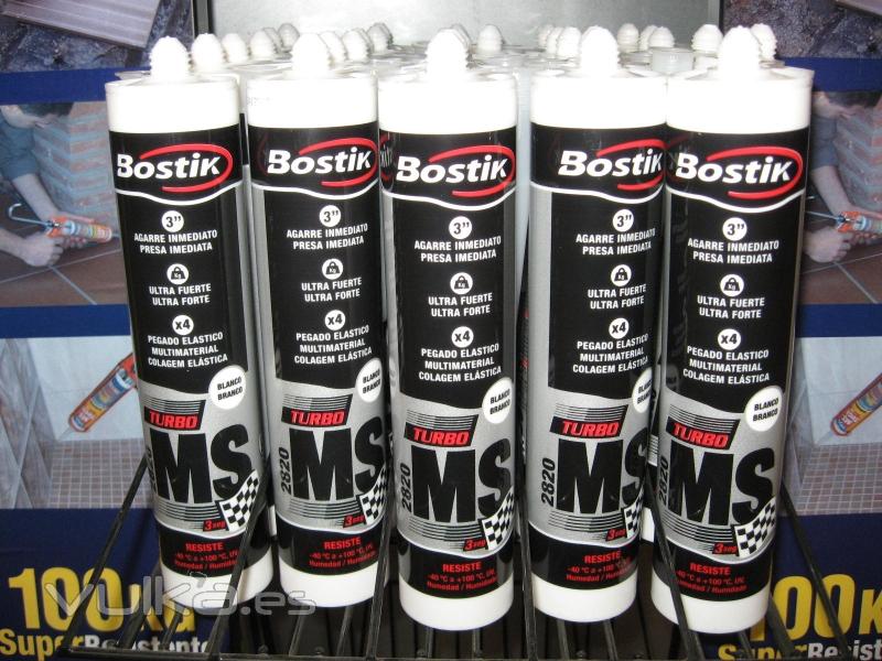 Cartuchos Bostik MS Turbo.