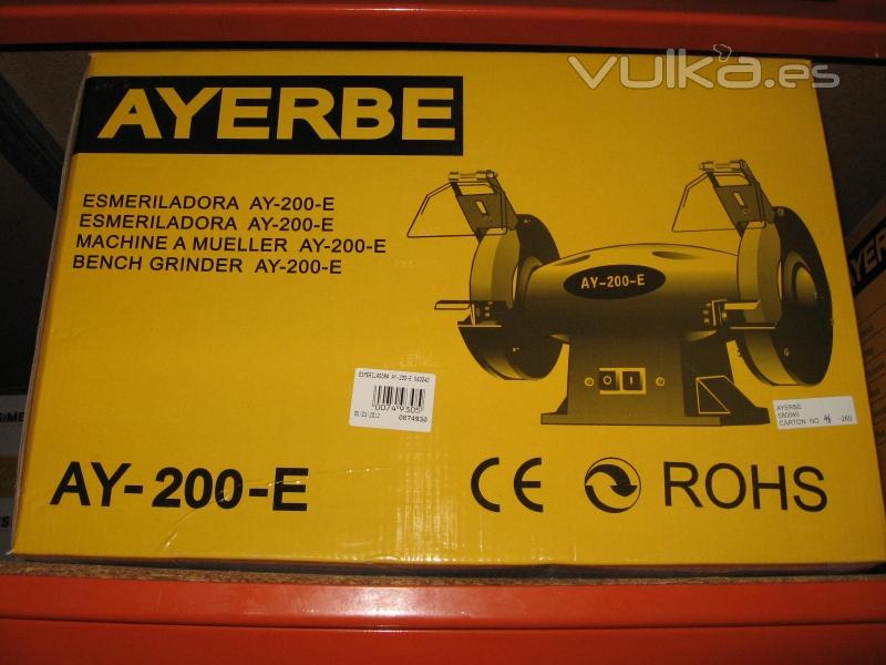 Electro Esmeriladora Ayerbe AY-200-E.