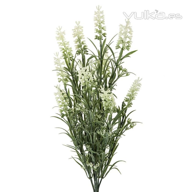 Flores artificiales. Rama flores lavanda artificial crema 48 - La Llimona home