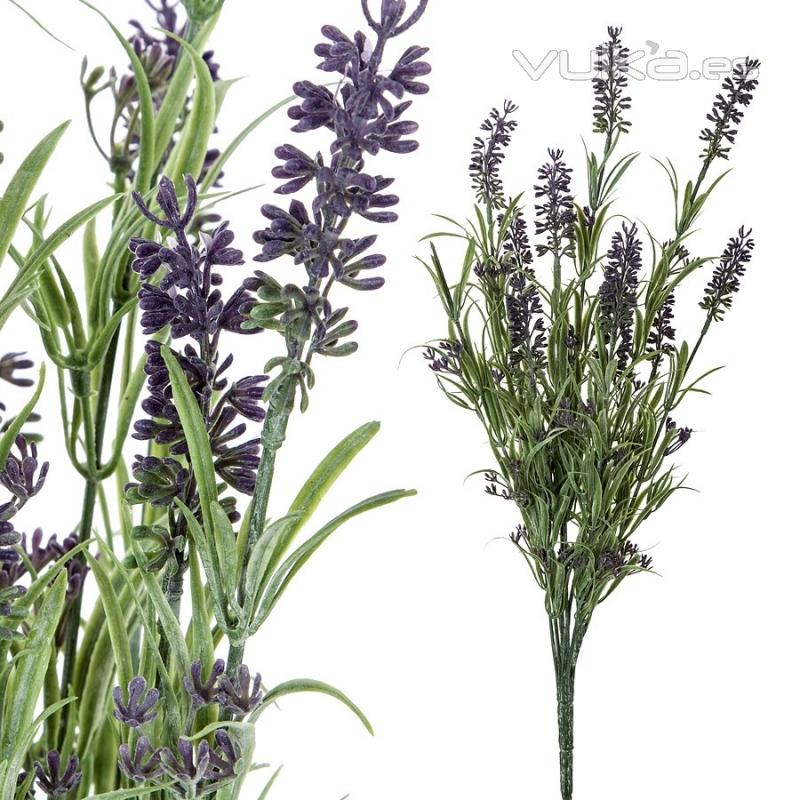 Flores artificiales. Rama flores lavanda artificial lila 48 1 - La Llimona home