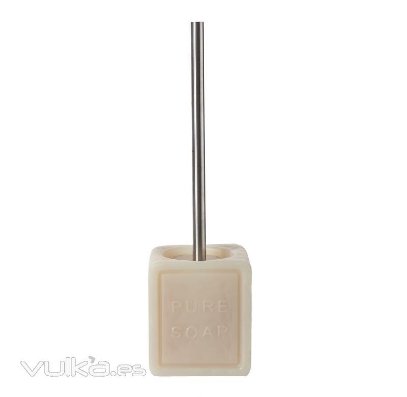 Escobilleros de bao. Escobillero bao soap rectangular beig - La Llimona home