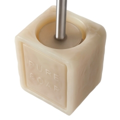 Escobilleros de bano escobillero bano soap rectangular beig - la llimona home