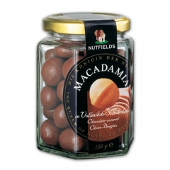 Premium macadamia en chocolate con leche.