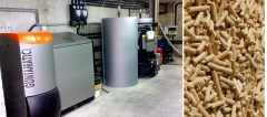 Agua caliente sanitaria y calefacción de suelo radiante con calderas de Biomasa 