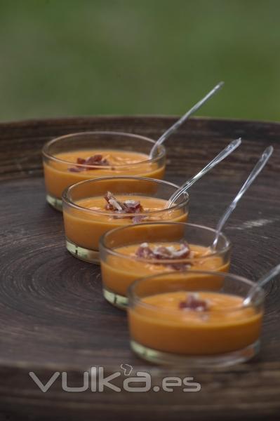 Vasitos de salmorejo