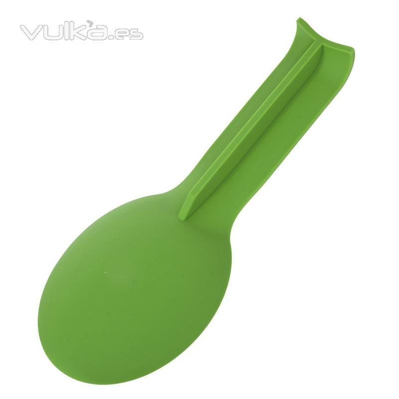 Cocina. Cuchara silicona salvamanteles verde 2 - La Llimona home