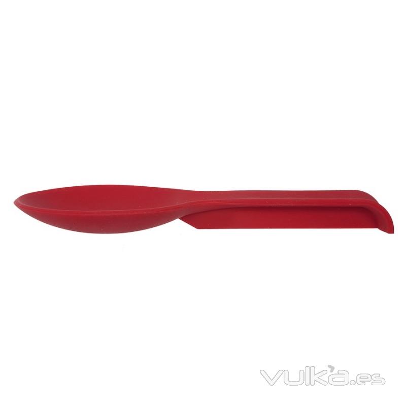 Cocina. Cuchara silicona salvamanteles roja 1 - La Llimona home