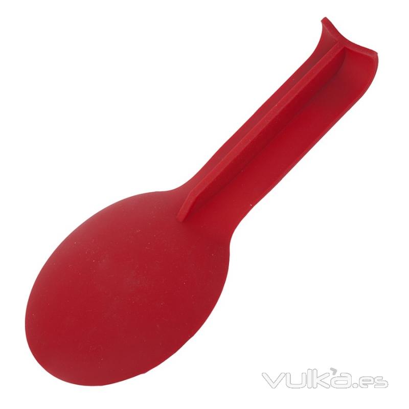 Cocina. Cuchara silicona salvamanteles roja 2 - La Llimona home