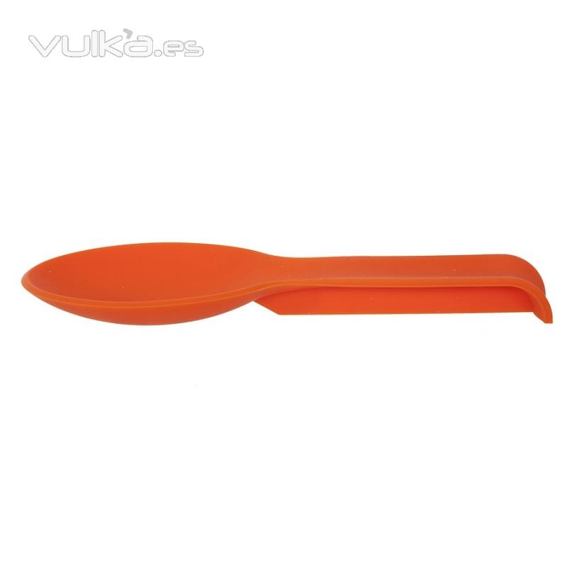 Cocina. Cuchara silicona salvamanteles naranja 1 - La Llimona home