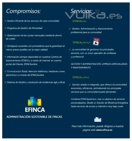 Tríptico Servicios EFINCA