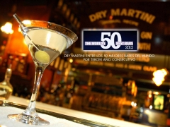 Dry martini galardonado como uno de los 50 mejores bares del mundo