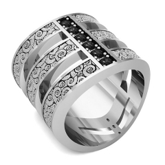 Modelo de joyera en 3d de anillo con diamantes . diseo de istockjewel