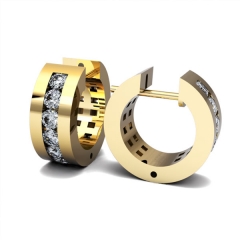 Modelo de joyeria en 3d de pendientes con diamantes diseno de istockjewel